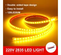 220V SMD 2835 Strisce LED Adesiva Bianco IP67 Impermeabile 120led/m LED Strip