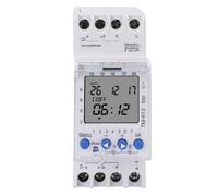 220VAC 7 giorni 24 ore settimana timer digitale programmabile interruttore regolatore del tempo su guida DIN 1 canale + impulso / 2 canali + uscita relè(TM610-220V)