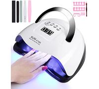 220W Lampada Unghie UV LED, lampada uv unghie Automatico Sensore, Automatico Sensore Manicure, 4 Timer Preimpostati10/30/60/99s, LCD Display Lampada per unghie, Salone delle unghie domestico fai da te