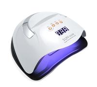 220W Lampada UV Led Unghie, Lampada UV per Unghie in Gel, Fornetto Unghie Semipermanente, UV Lamp Nails per Unghie Professionale con 66 Perline LED, 4 Timer, Sensore Automatico
