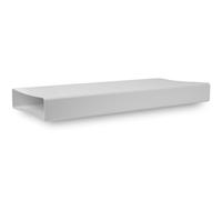 220x55 mm / 22 x 5,5 cm Canale piatto rettangolare in plastica - 50 cm di lunghezza - Sistema di ventilazione, riscaldamento, raffreddamento - Elemento di ventilazione per spazio limitato.