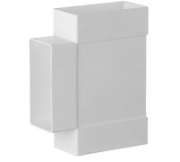 220x55 mm Raccordo a T per Canale Rettangolare - Adattatore, Connettore per Condotte in Plastica