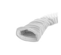 220x55mm Condotto d'aria Flessibile per Cappa da Cucina, Condizionatore d'aria, Aspiratore, Asciugatrice - Tubo di Scarico da 6m - Condotto di Ventilazione - PVC