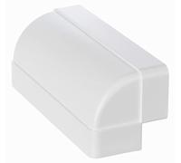 220x55mm Curva 90° Verticale per Tubo Rettangolare - Raccordo in Plastica