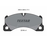 2214801 TEXTAR Kit pastiglie freno, Freno a disco per ,PORSCHE