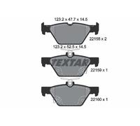 2215801 TEXTAR Kit pastiglie freno, Freno a disco per SUBARU