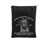 221B - Copertina per libro con cerniera, per amanti dei libri di Sherlock, idea regalo per amanti della letteratura (221B BM)