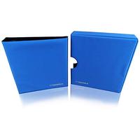 221E SCHULZ ALBUM BLU, 10 PAGINE PER 221 MONETE SISTEMA A 4 ANELLI + ELEGANTE CUSTODIA