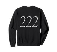 222 Angel Numbers Messaggi Balance Alignment Back Graphic Felpa