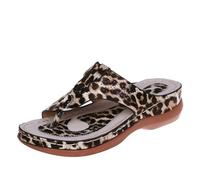 222 Lightweigh Infradito da donna 2025 Estate da donna nuova punta aperta Clip Toe Slope Heel Infradito Usura esterna Pantofole da spiaggia per interni ed esterni Vacanze estive Vocazione, Caff, 36.5