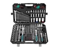 222 pezzi di hardware Per riparazione auto e casalinghi cassetta degli attrezzi completa 72 denti set chiavi Set di prolunghe(4)