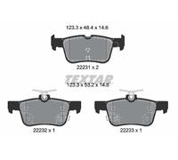 2223103 TEXTAR Kit pastiglie freno, Freno a disco per FORD,FORD AUSTRALIA