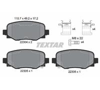 2230401 TEXTAR Kit pastiglie freno, Freno a disco per ABARTH,ALFA ROMEO,FIAT,JEE