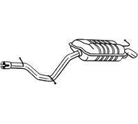 224 CV SILENZIATORE POSTERIORE PER MERCEDES Classe E W211 E 320 KW 165 CV 224