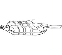 IZAWIT 43.004 Marmitta per SAAB 9-3 (YS3D) 9-3 Cabriolet (YS3D) 900 II Cabriolet
