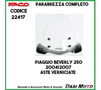 Parabrezza Completo Faco Per Piaggio Beverly 125 200 250 400 2001 2002 2003 2004