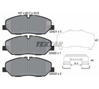 2242101 TEXTAR Kit pastiglie freno, Freno a disco per HYUNDAI