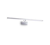 Applique Moderna Alma Metallo Cromo Led 18W 3000K Luce Calda