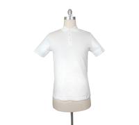 €225 Fiori Di Lusso Polo In Cotone Bianco Solido - (FL282554)
