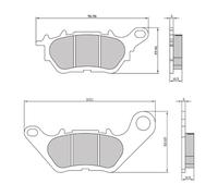 225103650 Pastiglie Freno RMS Organiche Yamaha R3