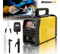 225A Saldatore Saldatrice Inverter 220V IGBT Saldatore Elettrico con Portaelettrodo Maschera di Saldatura Giallo Mini Saldatore Kit FAI DA TE 220V