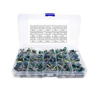 225Pcs/Box Capacitor Kit Aluminum Electrolytic Capacitors Set 15Values 16V-50V 1uF-470uF Assorted Kit Storage Low AUOQKQUT