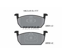Set di pastiglie freno TEXTAR 2263101, anteriore