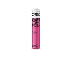 226ERS Hydrazero Effervescent, Compresse Effervescenti per il Reintegro degli Elettroliti, Adatte ai Vegani, senza Glutine, senza Calorie, Fragola, 20 Compresse