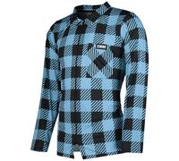 226ers Maglia A Maniche Lunghe Plaid Cycling Blue