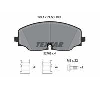 2276901 TEXTAR Kit pastiglie freno, Freno a disco per VW,VW (SVW)