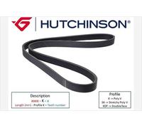 2285 K 7 HUTCHINSON Cinghia Poly-V per HYUNDAI,JEEP,KIA,MERCEDES-BENZ