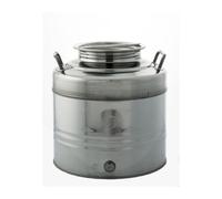 CONTENITORE ACCIAIO INOX PER OLIO 30 L