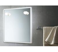 Gedy 8001 specchio con luci 55x60 cm bianco