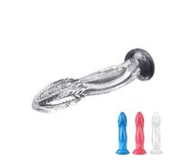 22cm Bacio del Drago Enorme Peni Blu Potente Orgasmo Strumenti Erotici con Ventosa Giocattolo Sesso Anale Giocatore Avanzato Realistico Dragon Dildo (Rosa)