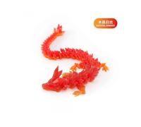 (22CM,Crystal Sunrise)3D Printing Decoration Joint Movable Crystal Gem Dragon Decoration Hand-Made Suit Dragon Decoration