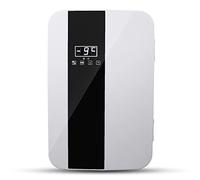 22L Mini Frigo Bevande Cooler Birra Frigorifero con Funzione di Raffreddamento E Calore Refrigerazione Dual Core con Display A LED per Auto, Case, Uffici E Dormitori AC/DC (Color : Black)