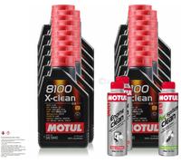 22L MOTUL 8100 X-CLEAN 5W-40 Olio Motore 300ml Engine Clean + Fuel System
