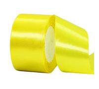 22m Nastro Giallo Limone 50mm,Nastro Raso Nastrino Bordeaux Nastri Regalo Nastro Satin,Fiocco Nastro per Pacchi Regalo,Artigianato,Bomboniere,Bouquet,Natale,Feste di Compleanno Matrimoni Decorazioni