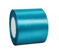22m Nastro Peacock Blue 75mm,Nastro Raso Nastrino Bordeaux Nastri Regalo Nastro Satin,Fiocco Nastro per Pacchi Regalo,Artigianato,Bomboniere,Bouquet,Natale,Feste di Compleanno Matrimoni Decorazioni