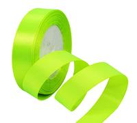 22m Nastro Verde Fluorescente 25mm,Nastro Raso Nastrino Bordeaux Nastri Regalo Nastro Satin,Fiocco Nastro per Pacchi Regalo,Artigianato,Bomboniere,Natale,Feste di Compleanno Matrimoni Decorazioni