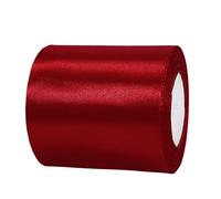 22m Nastro Vino Rosso 100mm,Nastro Raso Nastrino Bordeaux Nastri Regalo Nastro Satin,Fiocco Nastro per Pacchi Regalo,Artigianato,Bomboniere,Bouquet,Natale,Feste di Compleanno Matrimoni Decorazioni