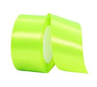 22m Verde Fluorescente 40mm,Nastro Raso Nastrino Bordeaux Nastri Regalo Nastro Satin,Fiocco Nastro per Pacchi Regalo,Artigianato,Bomboniere,Bouquet,Natale,Feste di Compleanno Matrimoni Decorazioni
