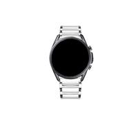 22mm 20mm Cinturino in ceramica Adatto for Samsung Galaxy Watch3 4 5/Gear S3/Active 2/Amazfit Cinturino for orologio(Silver white,For Width 22mm)
