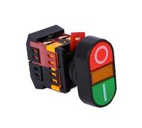 22mm/25mm/30mm APBB-22/AS22/PPBB-30 on/Off Start Stop Push Button Switch 10A/660V Self-Reset/Momentary Light Switch(Blue,220V) Controls Switches