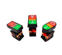 22mm/25mm/30mm on/off/stop No/NC Apbb-22n/As-22n/ppbb-30n Interruttore istantaneo a doppio pulsante con lampada 12V 24V 220V *2 pezzi(AS-22 or 25mm,380V)