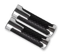 22mm 7/8 '' Anti-Skid Maniglia 2 Pezzi Accessori Manubrio Moto manopole Manubrio compatibili con Compatibile con Liberty 125 MP3 500(Silver)