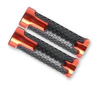 22mm 7/8 '' Anti-Skid Maniglia 2 Pezzi Moto da 22 Mm Accessori Manubrio Manopole Manubrio Compatibile con Compatibile con Liberty125 MP3 500(Orange)
