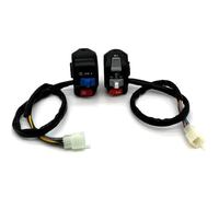 22mm 7/8" Interruttori per Manubrio Moto Lampeggianti Emergenza Clacson Indicatori Direzione Pulsante di Avviamento Elettrico per Scooter Bici Elettriche Ciclomotori Moto Interruttore luci ausiliarie