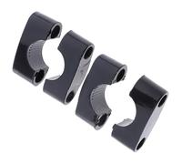 22mm Cnc Left/ Right Handlebar Mount Riser Clamp Adaptor for Motorcycle Buggy Black Set Of 4