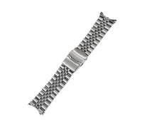 22mm Diving Oyster Bracciale in acciaio oro cinturino adatto for Casio Duro MDV106 107 Marlin Dolphin Sailfish Watch Band Sostituzione riparazione(Silver - small)